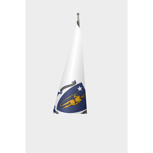 Drapeau d'intérieur personnalisé du Massachusetts 3x5 pieds avec impression numérique, en nylon et aluminium, logo personnalisé - Style officiel - Product Image 3