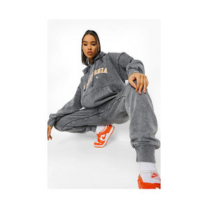 Chándal deportivo de 2 piezas unisex personalizado al por mayor, chándal unisex ajustado para invierno, ropa deportiva Lisa para hombre - Product Image 5