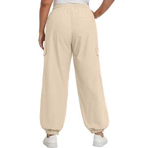 Pantalones de chándal con bolsillos laterales de alta calidad, novedad de 2025, Pantalones, pantalones vaqueros acampanados holgados, Pantalones Cargo para mujer - Product Image 5