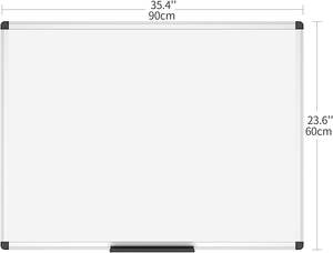 Pizarra Magnética de Borrado en Seco, 36 x 24 Pulgadas, Marco de Aluminio Plateado - Product Image 3