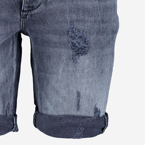 Shorts Vaqueros Desgastados de Alta Calidad para Hombre 2026, Secado Rápido, Cintura Media, Transpirables, de Algodón, Estilo Urbano - Product Image 3