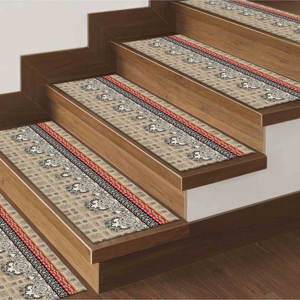 Alfombra con Estampado Étnico: Navajo, Beige, Moderna, Antideslizante, Decorativa, Goblen - Product Image 2