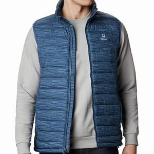 Gilet d'hiver bouffant de couleur unie de conception unique pour hommes de couleur personnalisée gilet bouffant de haute qualité à bas prix avec fermeture éclair - Product Image 1