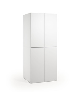 Terraneo EL128GR Mueble Multiusos Contemporáneo de Madera con Puertas para Lavadora y Secadora, Ahorro de Espacio para Lavanderías - Product Image 2