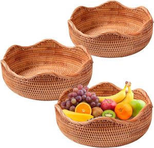 ตะกร้าหวายสานมือพร้อมถาดเสิร์ฟผลไม้สำหรับตกแต่งปาร์ตี้ในเวียดนาม - Product Image 1