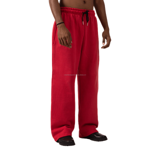 Pantalones Deportivos Personalizados al por Mayor, 100% Algodón Ecológico, Antiarrugas, Corte Holgado, Cierre con Cordón, Estilo Casual Urbano, Alta Calidad - Product Image 3