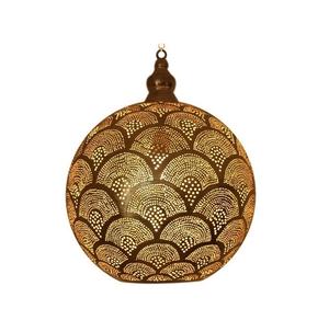 Lanterne marocaine en métal suspendue pour Noël, usage domestique et professionnel, design moderne, lampe artisanale écologique - Product Image 1