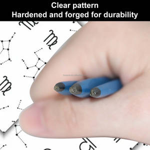 Outil de poinçonnage en acier pour la fabrication de bijoux Boasta, poinçon en métal trempé de 78 mm, tige de 8 mm, outil de gravure de motifs texturés pour l'or, l'argent <span class=keywords><strong>et</strong></span> le cuivre - Product Image 5