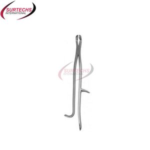 Fórceps de extracción dental de acero inoxidable para equinos veterinarios Surgicon, base al por mayor de instrumentos quirúrgicos, tapa de mandíbula superior - Product Image 1