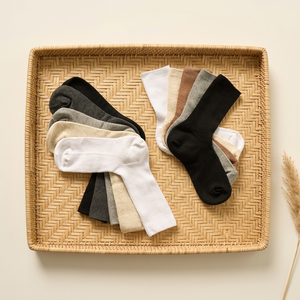 Calcetines de punto acanalados para mujer al por mayor con ajuste patentado de 90 grados - Product Image 1