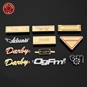 Bag <b>Gold</b> Emetal logo plate Hijab Abaya Scarf Shoes Custom Brand logo Metal Label Personalised metal tag for <b>Clothes</b> Clothing - Product Image 2