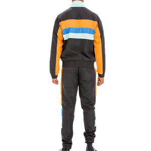 Costume coupe-vent extérieur à motif solide imprimé à la mode Zipper Rain Wear 2 pièces ensemble pour hommes OEM ODM printemps saison combinaison de pluie - Product Image 5