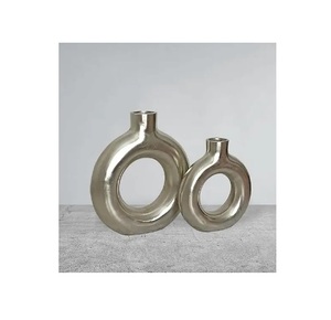 Wholesale Best Quality Customized Decorative Brass <b>Copper</b> Metal Flower <b>Vase</b> Handmade Aluminum with Polish Direct Manufacturer - Product Image 1