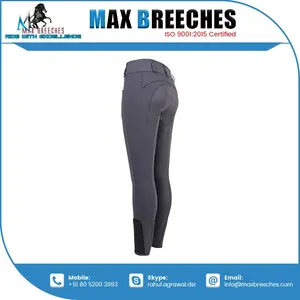 Venta a granel Pantalones de equitación con logotipo personalizado Parche de rodilla de cuero Espinillera para protección Protectores y calentadores de piernas - Product Image 5