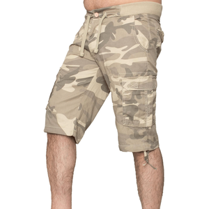 Pantalones cortos Cargo de camuflaje Beige para hombre, 6 bolsillos, sólidos, informales, de verano, 3/4, de algodón transpirable de longitud larga, patrón hasta la rodilla para hombre - Product Image 4