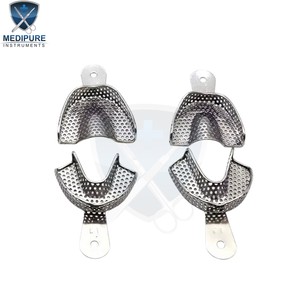 Juego de Bandejas de Impresión Dental de Acero Inoxidable Reutilizables y Autoclavables para Clínicas Dentales - Product Image 2