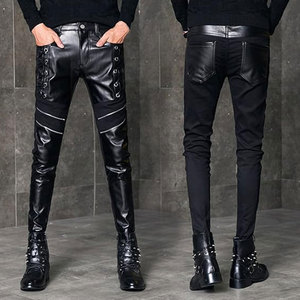 Calidad superior personalizada de talla grande estilo casual Mid Factory Direct gran oferta precio bajo tela transpirable pantalones de cuero hombres - Product Image 3