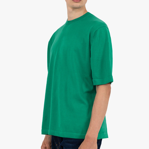 Camiseta de Punto de Algodón 100% Hecha a Medida OEM/ODM, Corte Regular, Ropa Casual para Hombre, Logotipo Impreso Personalizado, Hombros Caídos, Estilo Hip Hop - Product Image 2