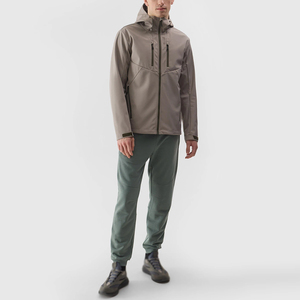 เสื้อแจ็คเก็ตซอฟต์เชลล์พิมพ์โลโก้คุณภาพสูงแบบกำหนดเองสำหรับผู้ชาย รุ่นใหม่ล่าสุด พร้อมปกตั้ง - Product Image 6