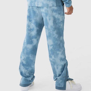 Joggers de gimnasio para hombre hechos a medida 100% algodón de gran tamaño lavado al sol pantalones de Jogger de alta calidad logotipo serigrafiado lona informal - Product Image 2