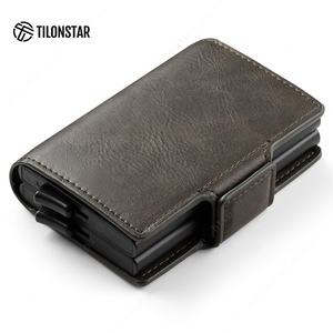 TILONSTAR TVC200D alta calidad profesional RFID bloqueo Pop Up Wallet ID tarjetas de crédito titular - Product Image 1