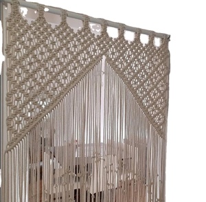 Handmade Macrame Curtain Macrame <b>Door</b> Curtain | Large Wedding Backdrop Wall Hanging Tapestry - Product Image 1