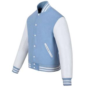 Wholesale Casual Slim Fit <b>Bomber</b> Baseball <b>Jackets</b> Fashionable Wool Varsity <b>Jacket</b> with Embroidery Decoration for Winter OEM - Product Image 3