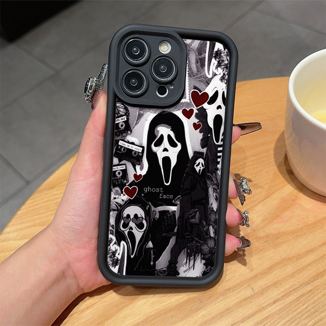 Girly TPU Cartoon Design 360 Full Body Cute Mobile Phone Case 17 Pro Max Card Holder UV Painted Waterproof Screen Protector