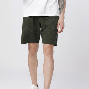 Pantalones Cortos Bermuda de Algodón de Color Sólido para Hombre, Cintura con Cordón, Estilo Casual con Bolsillos, Diseño Transpirable de Tiro Medio - Product Image 5