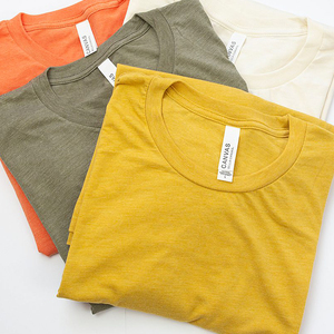 เสื้อยืด Bella Canvas 3001 รุ่น Unisex ผ้าโพลีคอตตอน แขนสั้น คอกลม เสื้อยืดผสมผ้ายี่ชนิดสามชนิด - Product Image 1