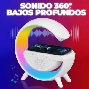 Lampada Altoparlante Bluetooth Smart Wireless con Telecomando, per Home Theatre, Lettore Audio con Scheda di Memoria e Ricarica Wireless - Product Image 4