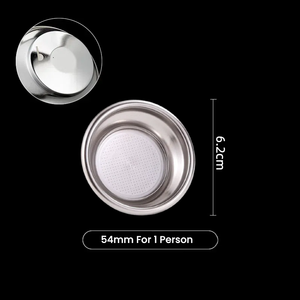 Chuyên nghiệp 54mm áp lực đôi tường lọc cà phê Giỏ thép không gỉ Máy pha cà phê phần - Product Image 3