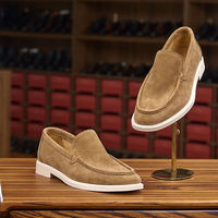 Chaussures pour hommes en cuir pleine fleur de qualité supérieure, mocassins élégants et polyvalents, chaussures plates pour la conduite et le quotidien