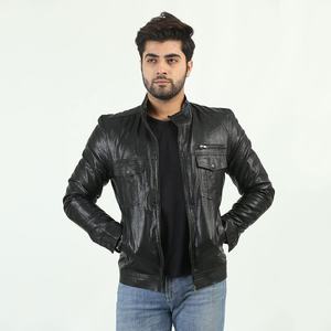 Genuine Sheep Skin <b>Leather</b> <b>Jacket</b> Men for <b>Cafe</b> <b>Racer</b> Vintage <b>Leather</b> <b>Jackets</b> All Sizes with Customized Logo <b>jacket</b> for men - Product Image 1