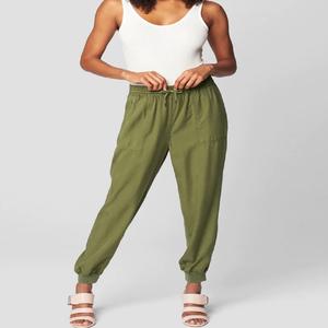 Nouveauté OEM, pantalon de jogging en coton et polyester pour femmes, pantalon de survêtement décontracté uni à la mode, prix de gros depuis l'usine - Product Image 2