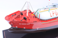 Maquette de bateau GAS DANANG Décoration nautique Endurance en bois Cadeau pour la maison Boîte en cèdre peinte à la main Vietnam