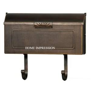 Boîte aux lettres murale en forme d'enveloppe en métal galvanisé pour le jardin Boîte aux lettres en forme d'enveloppe Boîte aux lettres antique pour l'intérieur et l'extérieur - Product Image 2