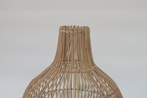 Ensemble d'abat-jour pendentif rond antique abat-jour en rotin en métal de luxe pour la décoration intérieure salon café-fait à la main au Vietnam - Product Image 3