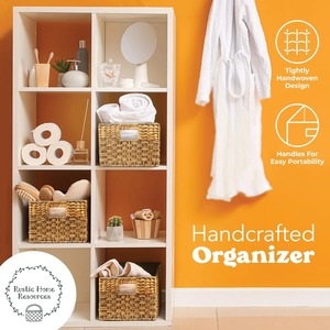 Panier de rangement tissé en jacinthe d'eau et en herbe de mer, panier de rangement fait à la main, vente en gros, écologique, fabriqué au Vietnam - Product Image 6