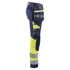 กางเกงทำงานของผู้ชายทรงสลิมฟิตกางเกงทำงานทำจากโพลีเอสเตอร์ยืดได้ทนทานระบายอากาศได้ดีผลิตตามสั่ง - Product Image 3