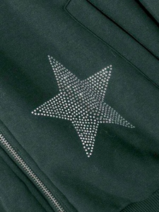 Venta al por mayor elegantes sudaderas con diamantes de imitación de primera calidad tela cómoda moda sudaderas con capucha personalizadas hechas en Pakistán a bajo precio Moq - Product Image 5