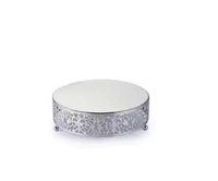 Support à gâteau en métal élégant et robuste en acier inoxydable, parfait pour les mariages, les fêtes et les desserts, durable