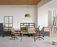 Poste de travail modulaire OMNI Central Spine avec support lombaire