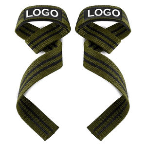 2025 personnalisé robuste Fitness rembourré sangles d'haltérophilie poids gymnastique tirer levage dragonne pour hommes - Product Image 3