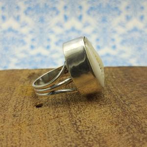 Auténtico anillo de concha de cauri de plata 925, joyería de playa Natural artesanal Bohemia para bodas y fiestas - Product Image 3