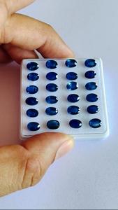 Hecho a mano con certificación IGI, zafiro azul, corte ovalado Natural, tratado térmicamente, 25,92 Cts, piedras preciosas sueltas, fabricación de joyas a granel - Product Image 5