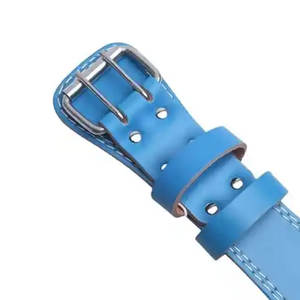 Cinturón de levantamiento de pesas Unisex antideslizante ligero de cuero de vaca hecho a mano en Pakistán - Product Image 2