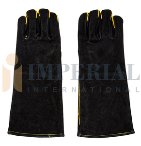 Gants de sécurité en cuir véritable à motif unique, vente chaude en usine, utilisation en construction, hommes femmes, résistants à la chaleur, antistatiques - Product Image 2