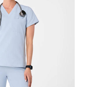 Top Quality Women's Hospital Nurses Scrubs Tejido de poliéster Disponible en todos los colores y tamaños Fácil de usar al por mayor - Product Image 2