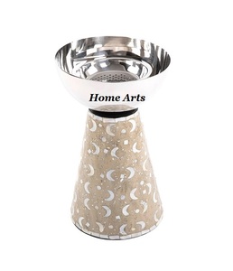 Antique Design Vaisselle Encens Bakhoor Brûleur Bois Et Nacre Oud Bakhoor Brûleur Par Home Arts - Product Image 3